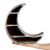 Farmlyn Creek Wooden Crescent Moon Shelf for Oils, Crystals, Healing Stones, 10 x 10.2 x 2 In - 3 of 4