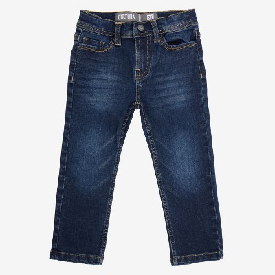 CULTURA Boy's Saddle Stitch Stretch Jeans