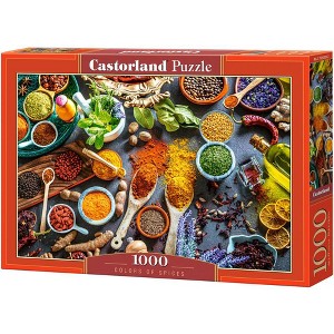 1000 Piece Jigsaw Puzzle, Colors of Spices, Food puzzles, Variety of colors, Culinary-themed puzzle, Adult Puzzle, Castorland C-105328-2 - 1 of 4