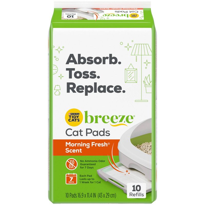 Tidy Cats Breeze Morning Fresh Pads Cat Litter - 10ct/7.83lbs, 1 of 7
