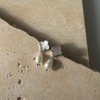 Adornia Silver Plated White Mother of Pearl Clover and Freshwater Pearl Drop Earrings - 3 of 4