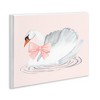 Stupell Industries White Swan with Pink Ribbon Wall Plaque Art - 2 of 4
