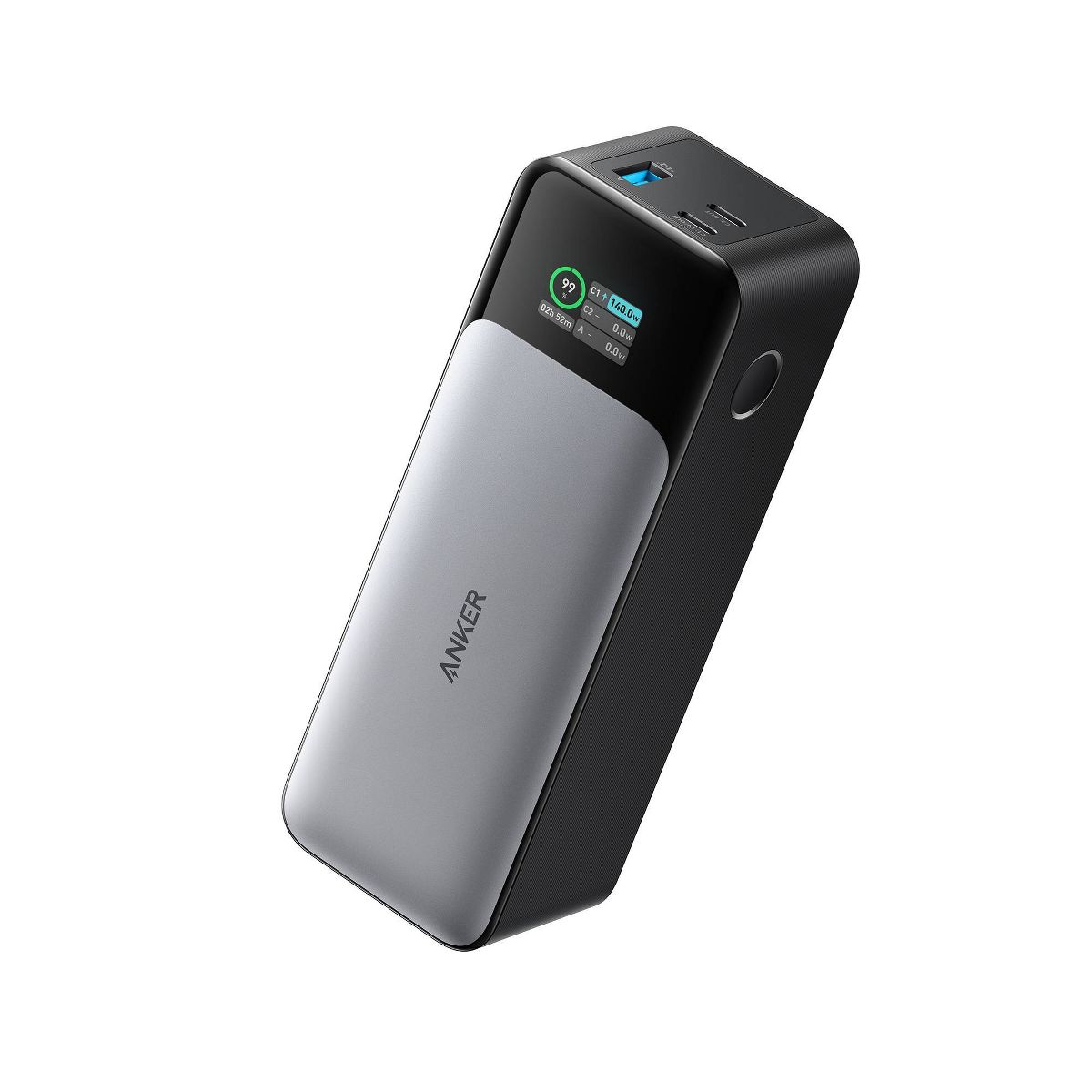 Anker 24000mAh 140W GaN Prime Power Bank - Silver: USB & USB-C Charging, Quick Charge