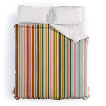 Magical Stripes Cotton Duvet & Sham Set - Deny Designs