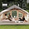 ORRD 6.3m² Inflatable Tent with Extended Awning | 5 Min Setup Electric Pump | 4-6 Person All-Weather Camping Tent - 3 of 4