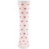 Memoi Women's Soft Heart Print Cashmere Blend Crew Sock - 2 of 3