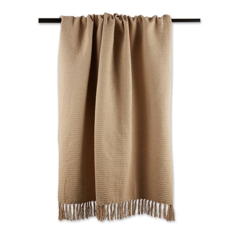 50"x60" Solid Ribbed Throw Blanket - Design Imports, 5 of 11