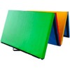 Gulches Folding aerobics mat, extra thick high-density gymnastics mat, tear-resistant aerobics mat for mixed martial arts, stretching, gymnastics - 3 of 4