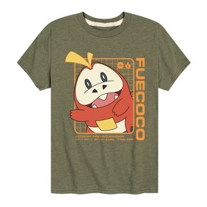 Boys' - Pokémon - Fuecoco Fire Type Paldea Starter Short Sleeve Graphic T-Shirt - 1 of 4