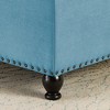 Lyngins Square Linen Storage Ottoman with Wooden Legs, Button-Tufted Ottoman with Storage, Nail Trim, 30" Foot Stool, Coffee Table, Entryway Bench - 4 of 4