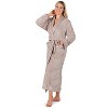 PAVILIA Fleece Robe For Women, Plush Warm Bathrobe, Fluffy Soft Spa Long Lightweight Fuzzy Cozy, Satin Trim - 2 of 4