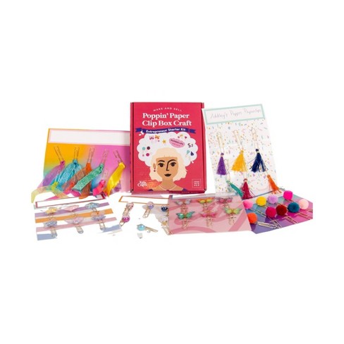 READY 2 LEARN Big Craft Combo Box - 800+ Pieces - 16 Projects for Kids Ages  4-8 - All in One Craft Kit - Paper Bag Puppets, Dough Creations and More!