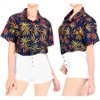 HAPPY BAY Hawaiian Shirts Womens Casual Summer Beach Tops Blouses Shirt Luau Party Blouse Short Sleeve Button Up Dress Shirts T Shirt - 2 of 4