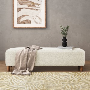 Bella Depot 60.25''W Comfortable Bench Ottoman - 1 of 4