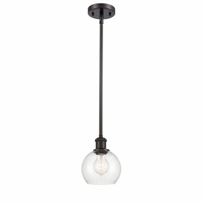 Athens - 1 Light Mini Pendant In Industrial Style-7.88 Inches Tall and 6 Inches Wide