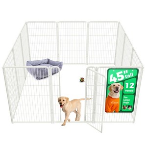 FXW Homeplus Indoor Dog Playpen - Stress-Free and Safe Play,Panels for Puppy and Small Dogs, Black│Patented - 1 of 4
