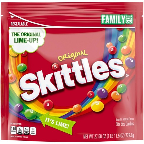 Skittles Original Family Size Chewy Candy - 27.5oz : Target