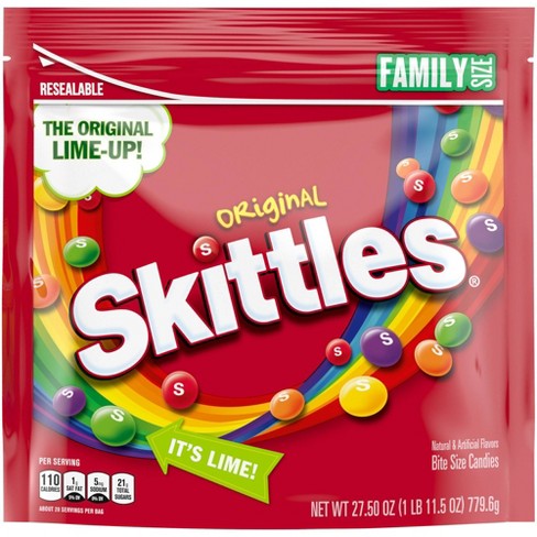 Original Skittles Party Size Resealable Bag, 50oz