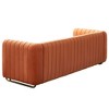 84" Contemporary Velvet 3-Seater Sofa with Gold Metal Legs, Pocket Spring Cushions and Solid Wood Frame - 2 of 4