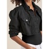 VENUS Womens Cropped Denim Jacket - 3 of 4