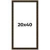 PosterPalooza | Panoramic Ornate Brown Picture Frame - UV Acrylic, Foam Board Backing, Hanging Hardware - 2 of 4