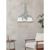 Sunset Lightning Darby 5-Light Chandelier Down in Bright Satin Nickel - 2 of 3