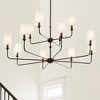 Pallas - 12 Light Chandelier In Traditional Style-23 Inches Tall and 42.75 Inches Wide-Black Finish - 4 of 4
