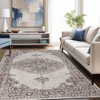 Vintage Traditional Medallion Indoor Runner or Area Rug by Blue Nile Mills - 2 of 4
