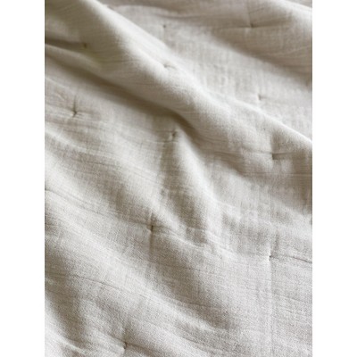 Easy Cotton Gauze Quilt & Pillow Set Full/Queen / Beige