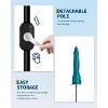 Jojoka 7.5FT Patio Umbrella,Market Umbrella,Table Umbrella with Push Button Tilt and Crank,6 Sturdy Ribs UV Protection - 2 of 4