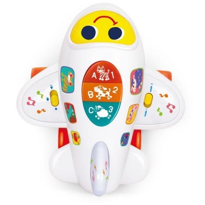 Link Ready! Set! Play! Airplane Learning Bump & Go Toy For Toddler With Light & Music