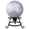 Northlight 10" Silver Mirrored Garden Gazing Ball - image 2 of 3