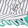 Allegra K Women's Silky Rhombus Stripe Print Shirts Headband Handbag Wraps Bandana Neck Scarf Neckerchief - 4 of 4