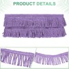 Unique Bargains Polyester Boho Durable Multipurpose Curtain Fringe Trim 2.4 Inch 1 Pc - 2 of 4