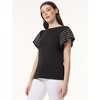 Jones New York Flutter Short Sleeve Top - 2 of 3