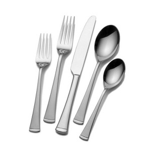 Gourmet Basics by Mikasa 42pc Contempo Flatware Set: 18/0 Stainless Steel, Service for 8, Dishwasher-Safe, Traditional Style - 1 of 4