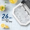 Simzlife 26lbs Ice Makers Countertop - 9 Cubes in 6 Mins, Portable Ice Maker with Carry Handle, Black - 3 of 4