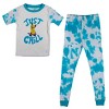 Just Chill Dog Blue Wash And Rainbow Dreams Short Sleeve Youth Girls 2-Pack Pajama Set - 3 of 4