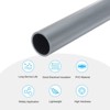 Unique Bargains Water Plumb DIY Crafts High Impact Rigid Round Pipes 8" Length ID 1.07" OD 1.26" Light Grey - 3 of 4