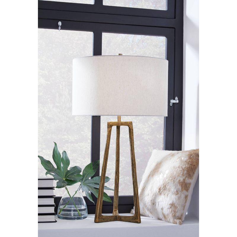 Wynlett Metal Table Lamp Antique Brass - Signature Design by Ashley, 2 of 4