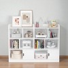 Mshliw Kids Bookcase with 6 Compartments, Freestanding Cube Storage Bookshelf Organizer for Bedroom, Playroom, or Classroom, Storage Cabinet - 4 of 4
