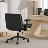 Kumasinova Adjustable Cross-Legged Office Chair,Comfy Swivel Chair with Flip-up Armrests & Wide Seat,Ergonomic Desk Chair for Home Office,Vanity - 2 of 4