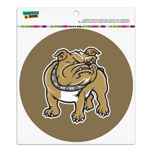 Bryant University Bulldogs Logo Automotive Car Refrigerator Locker Vinyl Circle Magnet - 1 of 4