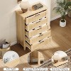 Bedroom Recessed Dresser, Dressing Table Cabinet, 42.9" High Dresser with 5 Drawers with Clothes Storage for Bedroom, Living Room - 3 of 4