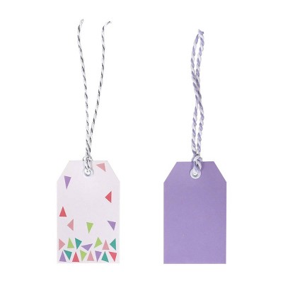 10ct Gift Tags Purple/White - Spritz™