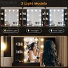 Vanity Desk , Adult Makeup Desk with Mirror Drawer Storage Light Bulb Storage Shelf Dressing Desk Vanity Desk Set - 4 of 4