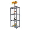 YIYIBYUS Gray Acrylic Display Case Retail Display Counter Cases 3 Tier Display Shelf - 4 of 4