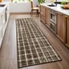 Machine Washable Modern Plaid Area Rug Soft Non Slip Rug Indoor Accent Decorative Printed Rug Low Pile Foldable Carpet for Living Room Bedroom - 3 of 4
