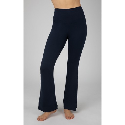 Yogalicious - Lux High Waist Flare Leg V Back Yoga Pants With Elastic Free  Crossover Waistband - Black - Large : Target