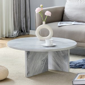 Bella Depot 31.5''W MDF Round Coffee Table for Various Interior Styles - 1 of 4